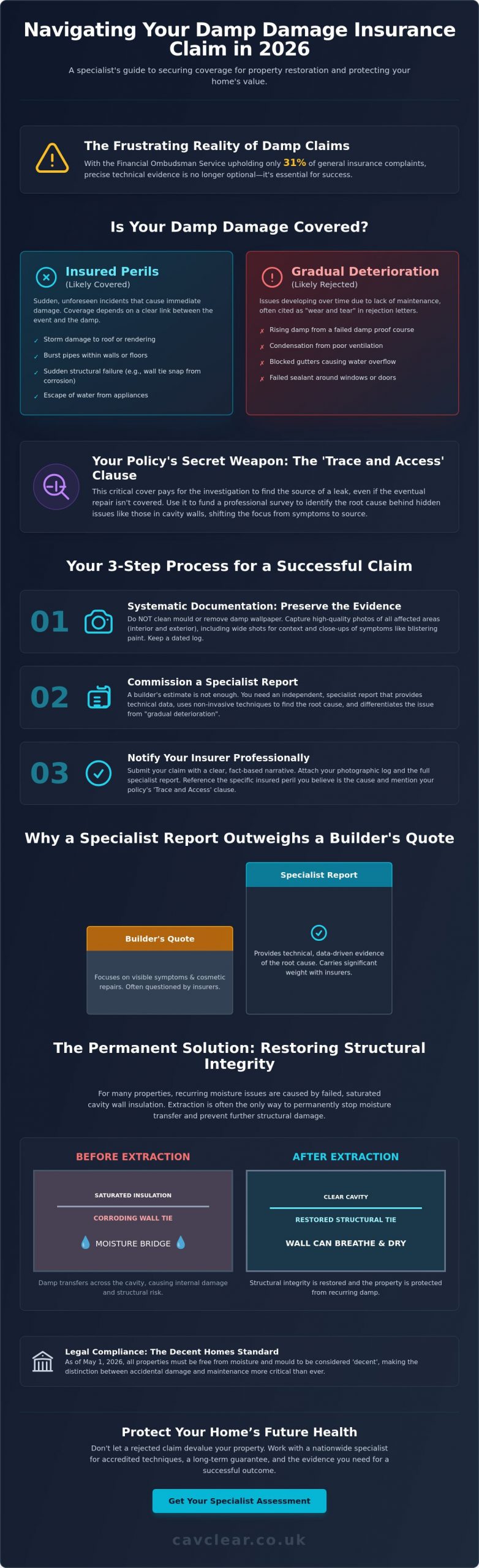 How to Make a Building Insurance Claim for Damp Damage: A Professional Guide (2026)