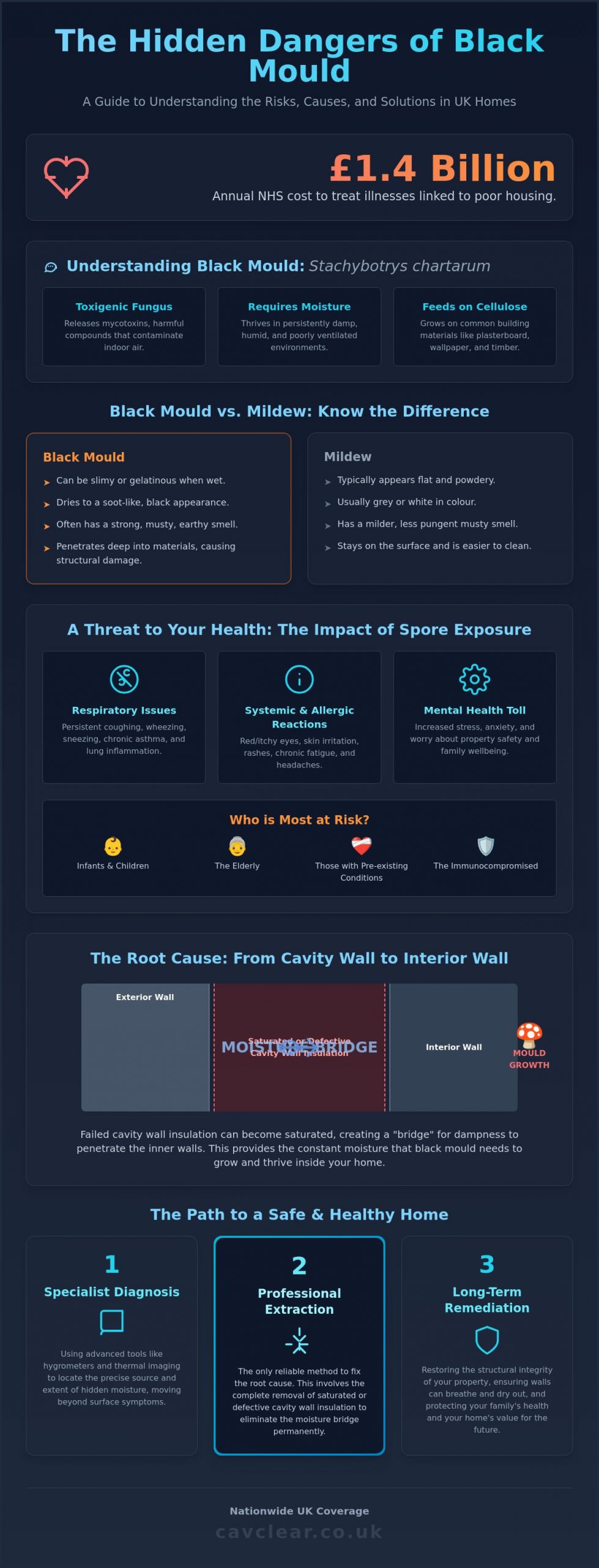 Health Risks of Black Mould in House UK: A Specialist’s Guide to Property Safety
