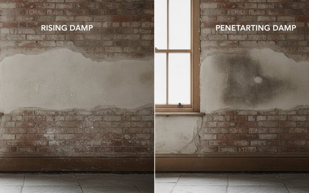 Signs of Rising Damp vs Penetrating Damp: A Professional Identification Guide (2026)